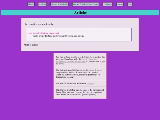 articles screenshot