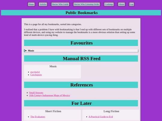 bookmarks screenshot