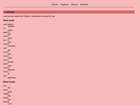 dapiica/lexicon screenshot
