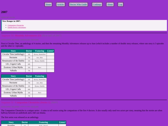 doctor-who/audio-guide/2007 screenshot