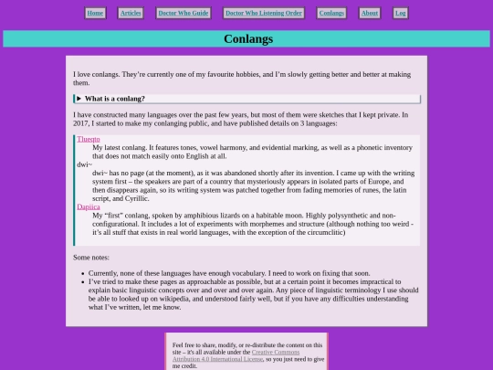 languages screenshot