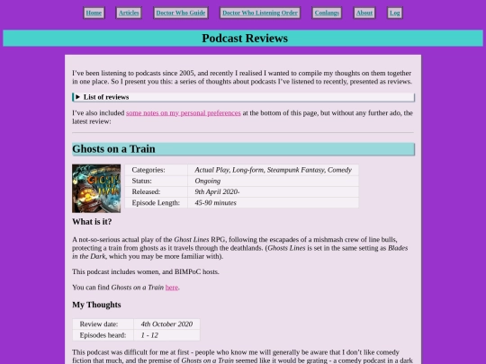 podcast-reviews screenshot