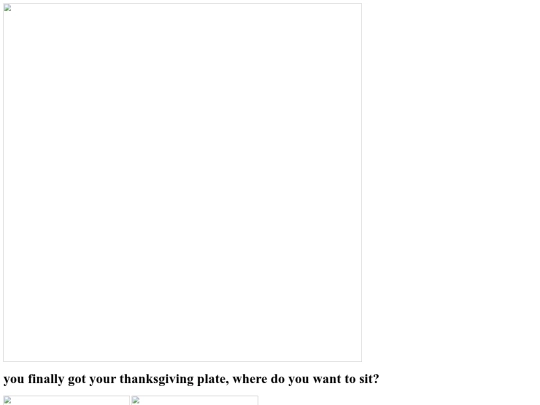 Thanksgiving choice game  screenshot