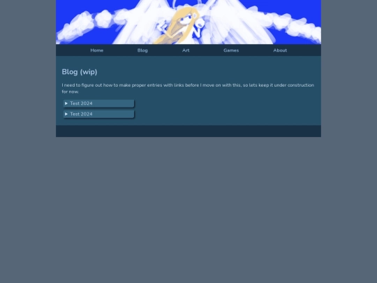 Blog screenshot