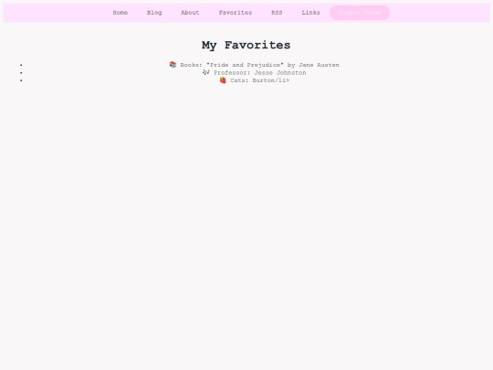 favorites screenshot
