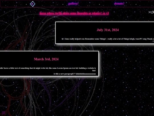 Dreams/blogspace.old screenshot