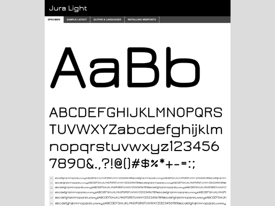 webfontkit-20240302-232822/jura-light-demo screenshot