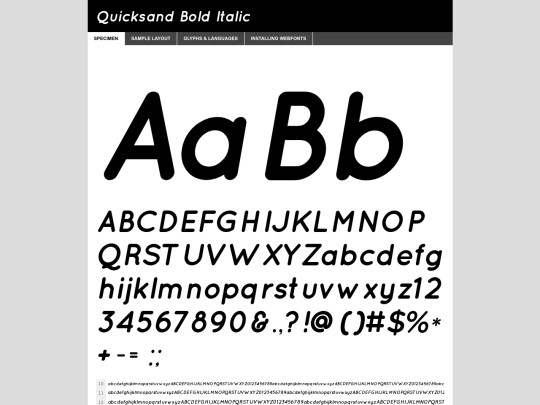 webfontkit-20240302-232822/quicksand-bolditalic-demo screenshot
