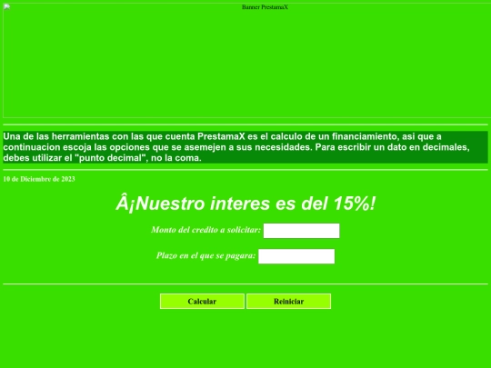 PrestamaX screenshot