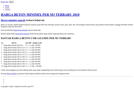harga-beton-minimix screenshot