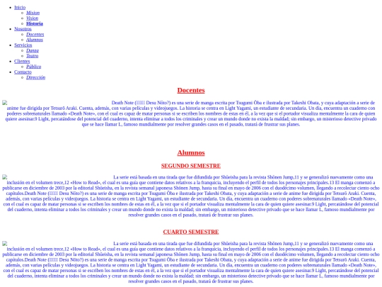 PAGINA WEB SARITA/Docentes screenshot