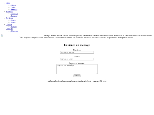 PAGINA WEB SARITA/Publicos screenshot