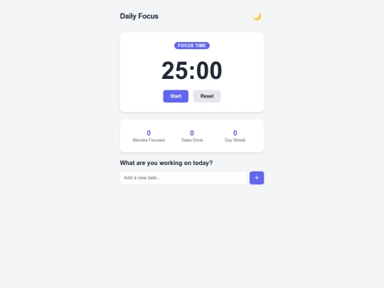 Daily Focus screenshot