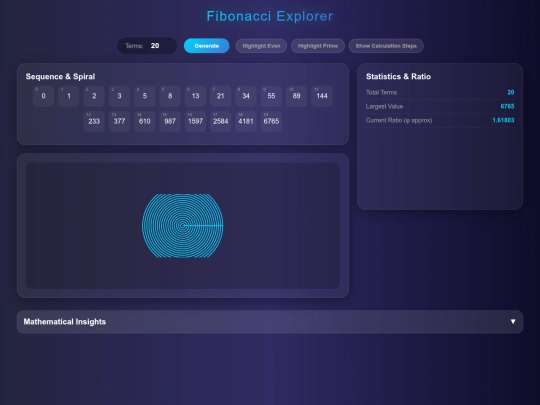 Fibonacci screenshot
