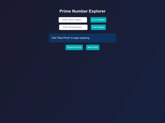 Prime Explorer screenshot