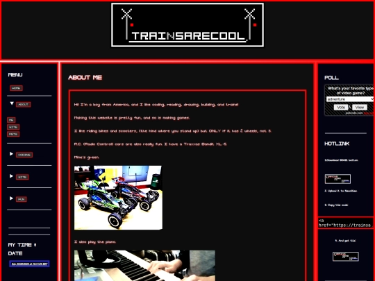 about/me screenshot