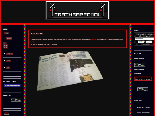 about/site screenshot