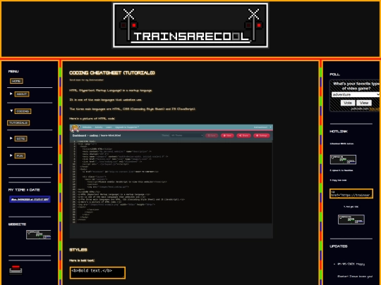 coding/tutorials screenshot