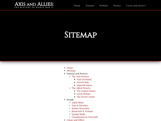 sitemap screenshot