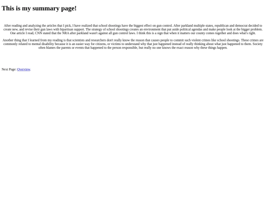 summary screenshot