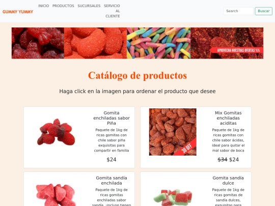 paginas/Productos screenshot