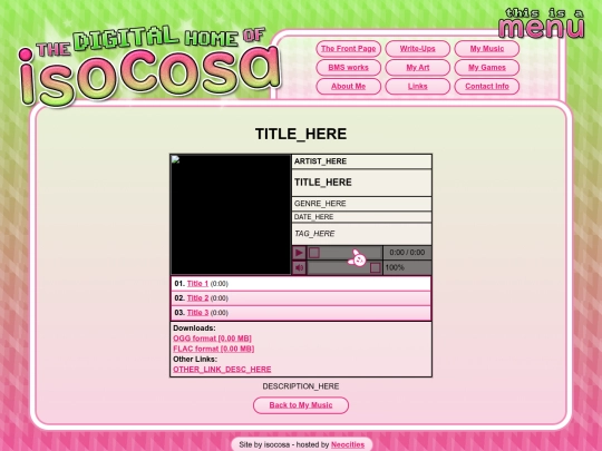 music_zzz_template_album screenshot