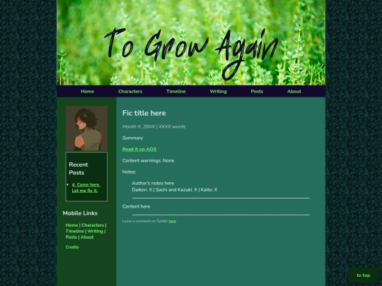 templates/writing-template screenshot