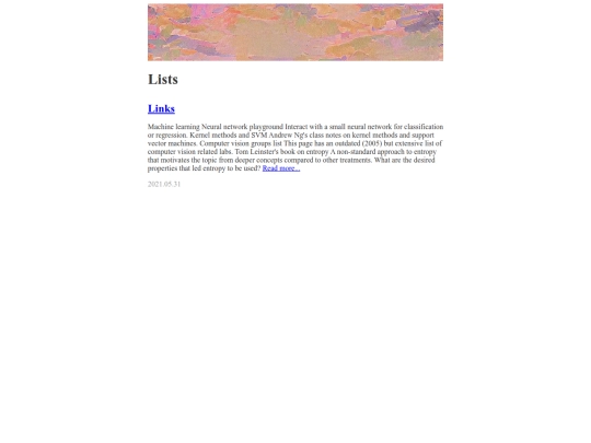 lists screenshot