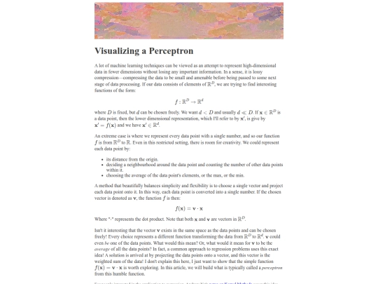 post/perceptron screenshot
