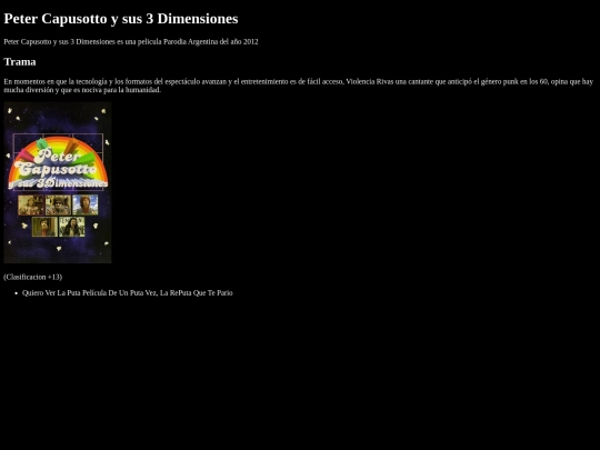 PeterCapusottoysus3Dimensiones screenshot