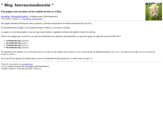 blog/Internacionalizacion screenshot