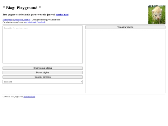 blog/Playground screenshot