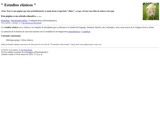 edu/Estudios-clasicos screenshot