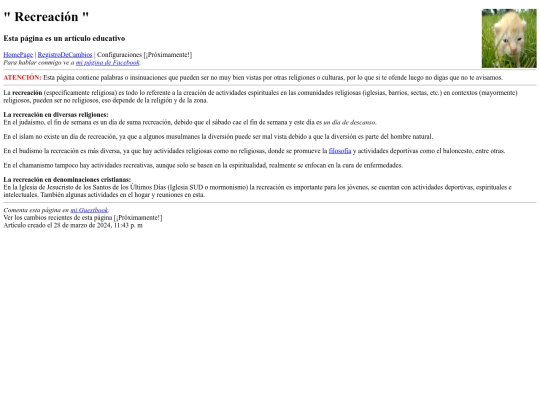 edu/Recreacion screenshot