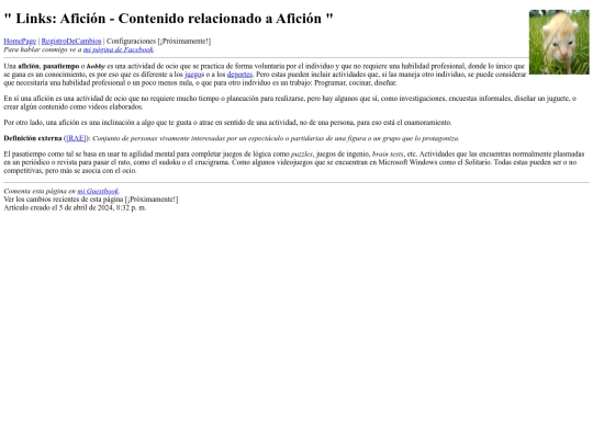 links/Aficion screenshot