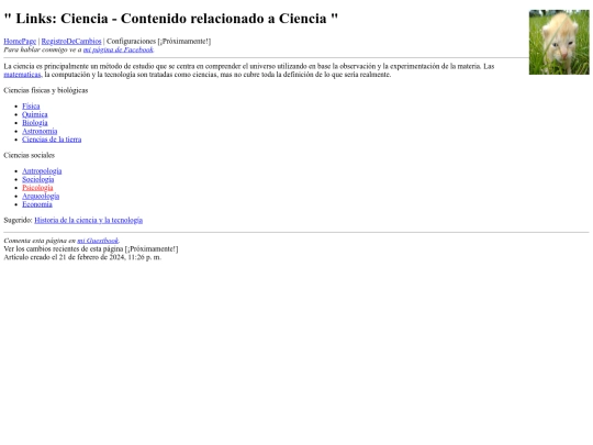 links/Ciencia screenshot