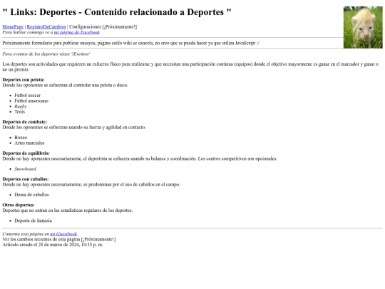 links/Deportes screenshot