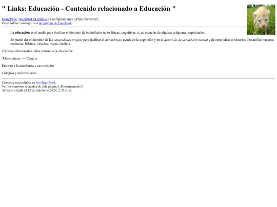 links/Educacion screenshot