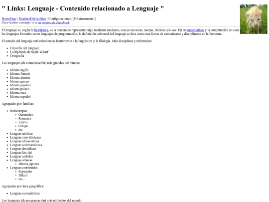links/Lenguaje screenshot