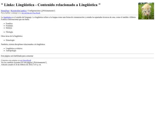 links/Linguistica screenshot