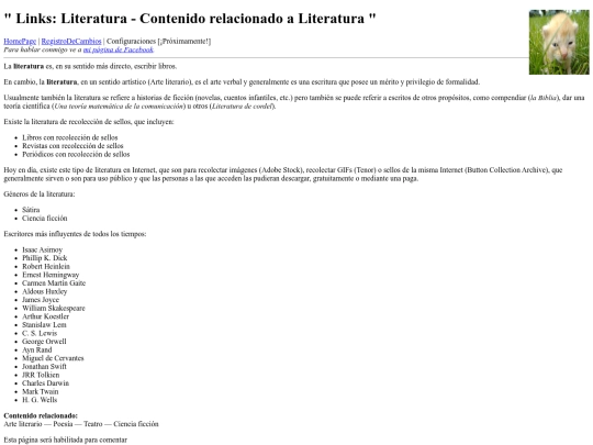 links/Literatura screenshot