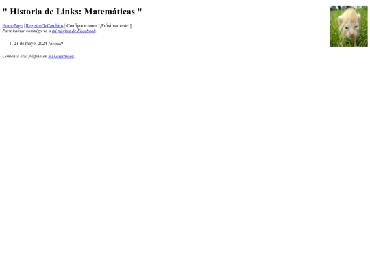 links/Matematicas/CambiosRecientes screenshot