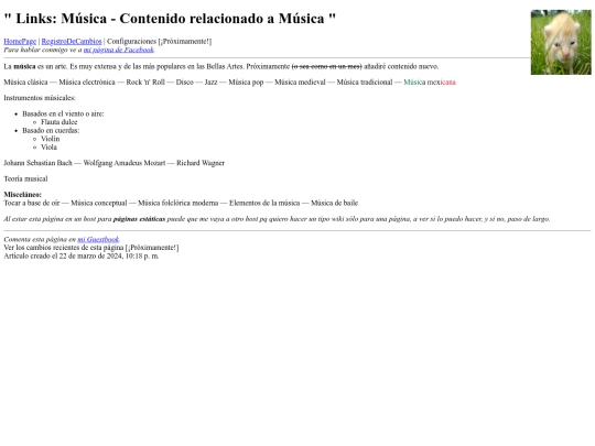 links/Musica screenshot