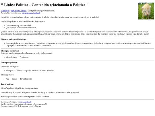 links/Politica screenshot