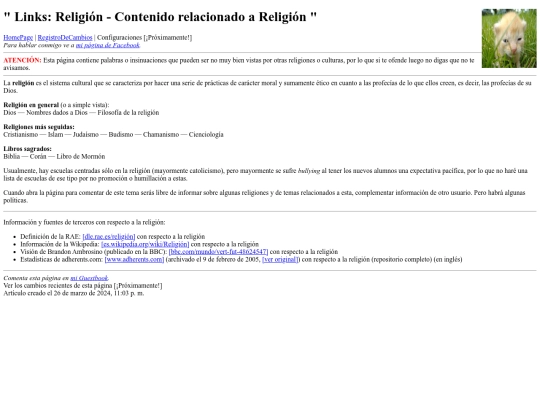 links/Religion screenshot