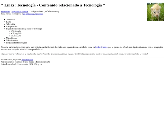 links/Tecnologia screenshot