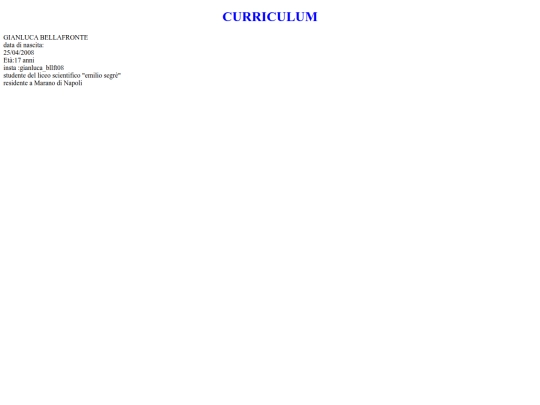 pagine/paginecurriculumvite screenshot