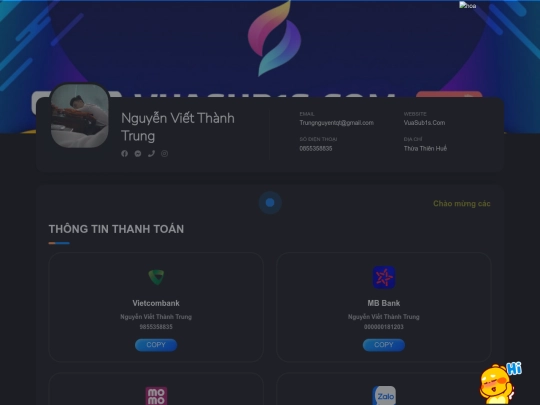 thongtinthanhtoan screenshot