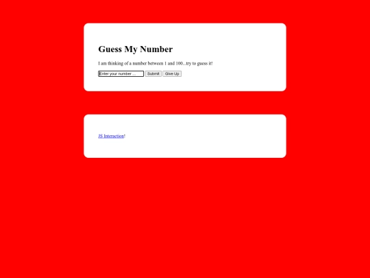 guessMyNumber screenshot