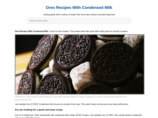 oreo-recipes-with-condensed-milk screenshot